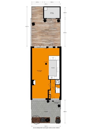 Floorplan - Piet van der Veldenstraat 4, 2371 TC Roelofarendsveen